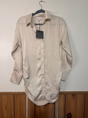 Le Lis Men's Casual Button-Down Shirt in Light Cream